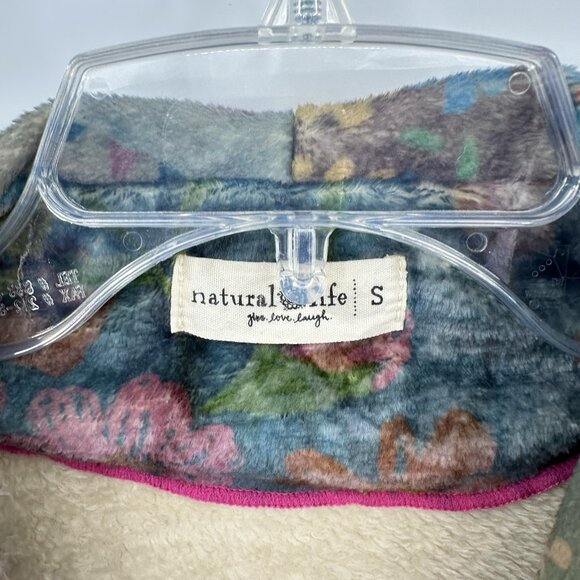 NATURAL LIFE robe knee length floral hippie boho bohemian feminine cozy lounge S - Picture 8 of 9